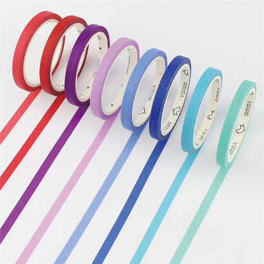 Hand account solid color paper tape