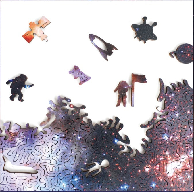 Unlimited Galaxy Super High Hell Difficulty Wooden Alien Irregular Jigsaw Puzzle