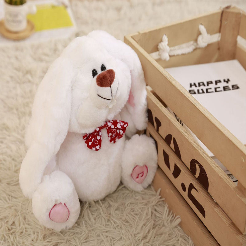 Swing Big Foot Rabbit Direct Sale Amazon Cross Border E-Commerce Popular Singing Clapping Ears White Rabbit Electric Plush Toys