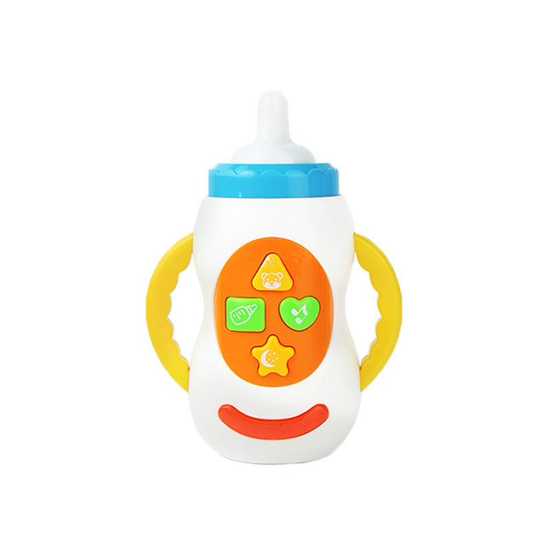Newborn Baby Sound And Light Music Milk Bottle Educational Toy