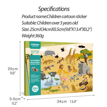 Cartoon Stickers Can Be Repeatedly Pasted On Refrigerator Books