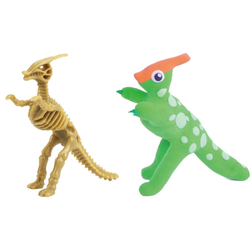 Creative Super Light Clay Puzzle Color Mud Model Diy Handmade Toys Clay Dinosaurs