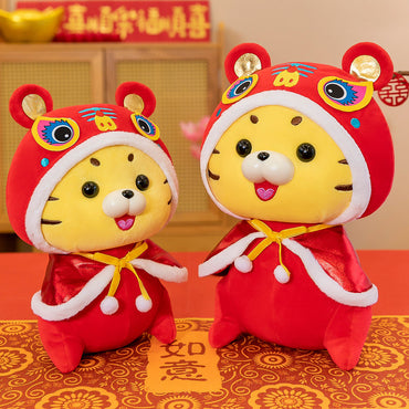 Chinese Style Baby Mascot Doll Little Tiger Plush Toy Fabric Tiger