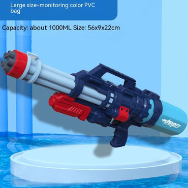 Large Capacity Gatling Water Spray Pull Water Gun Toy - LJ Enterprise