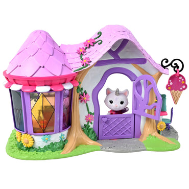Crystal’S Ice Cream Shop Set with Miniature Doll Figure, (Set of 36)