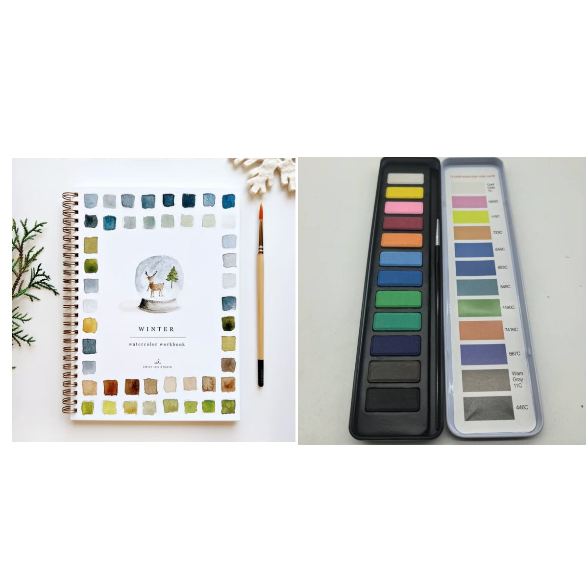 Portable Home Watercolor Exercise Book For Beginners