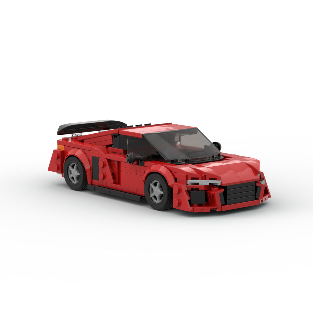 Building Blocks Compatible With Assembling R8 Super Running GT3 Racing Model