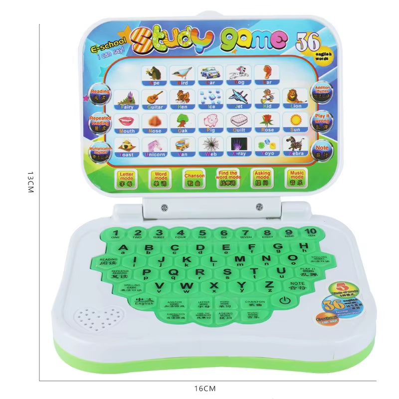 Laptop Kids Toy Learning Machine Multi-Function Educational Learning Machine Toy Plastic Tablet Pad