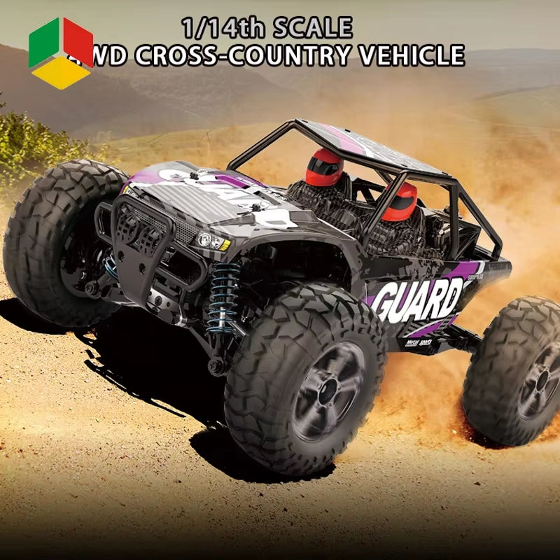 QS OEM 2.4G 4WD Double Drive Rear Truck 1/14 Straight Bridge Crawler 25KM/H Racing Car Remote Control 50M RC off Road Car Toys