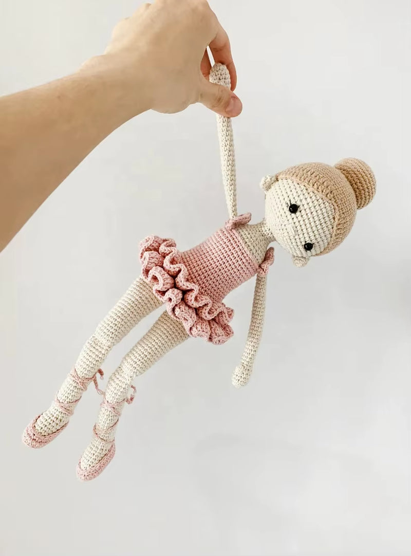 Handmade Cotton Yarn Crochet Girl Dolls Toys