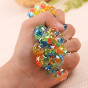 Vent Decompression Colorful Beads Grape Ball Hand Pinch Vent Ball