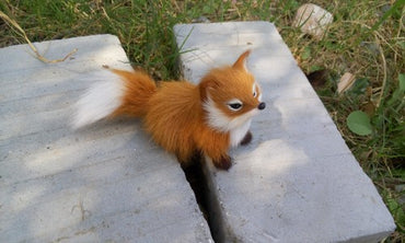 Fur Simulation Fox Photo Props Plush Toys