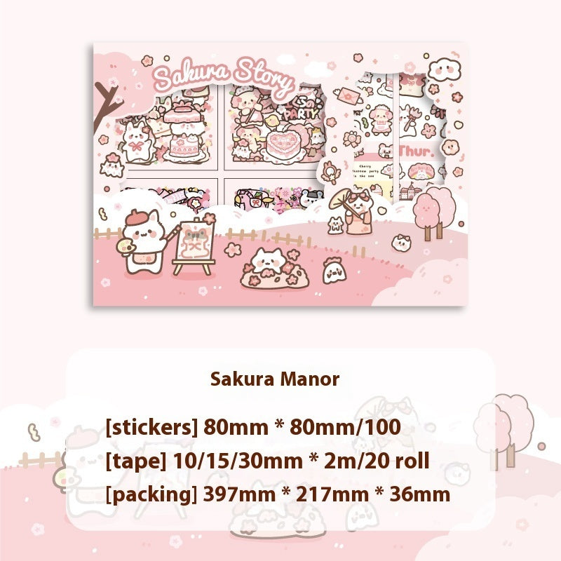 Twelve Constellation Stickers 00 Pieces Non-repeated Waterproof Goo Card Stickers Notebook Gift Box
