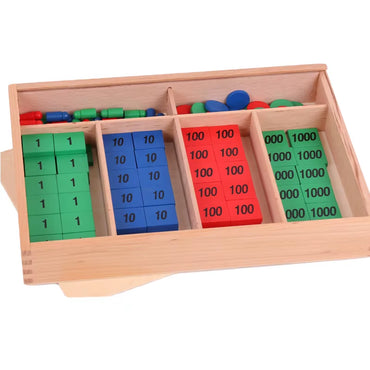 Kids Wooden Montessori Educational Aids Stamp Game Toy Environmental Montessori Math Manipulatives Stamp Game Teaching Aids