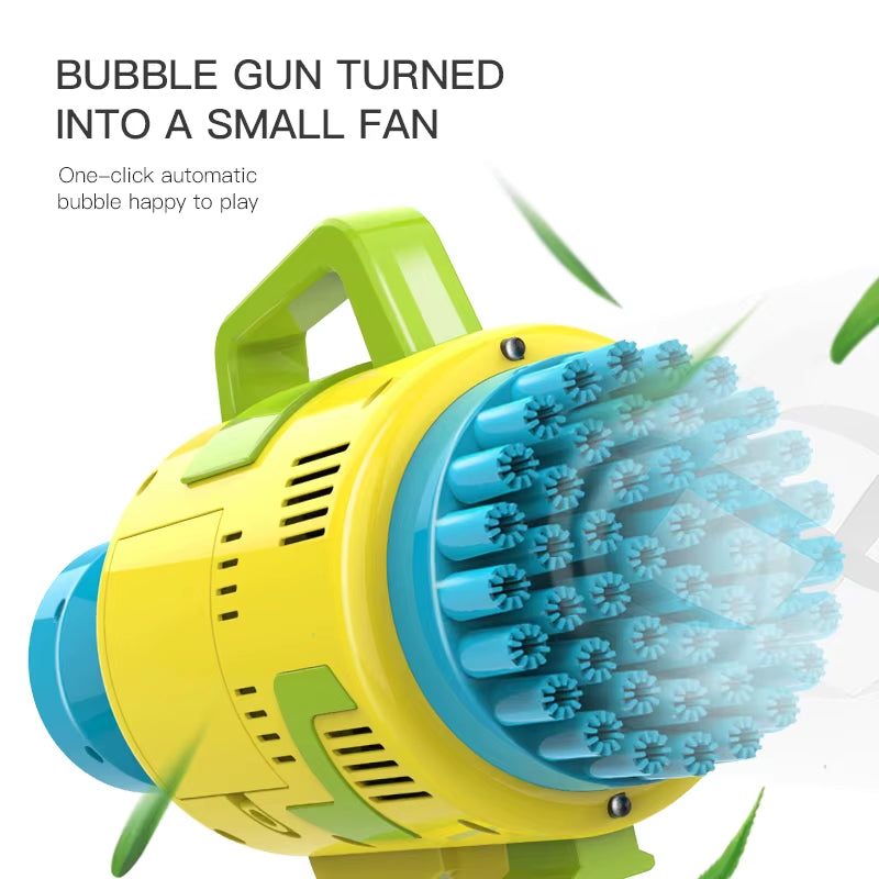 Summer Party Toys Rocket Launcher Bubble Bazoka Toy Gun Soap Machine 48 Holes Bubble Gun to Kids