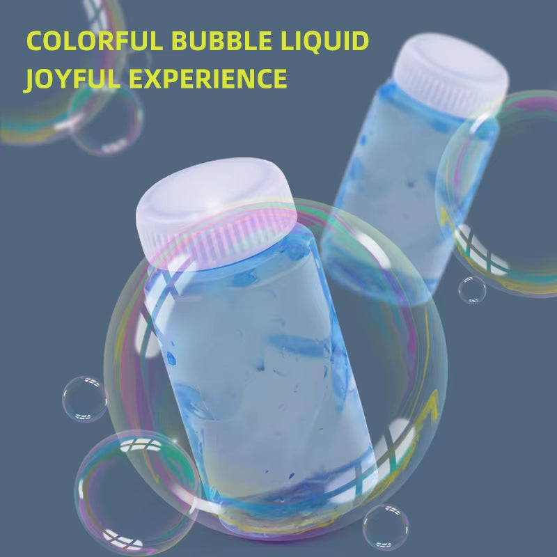 Outdoor Playing Densest Soap Bubble Effect Automatic Bubble Machine 132 Holes Oversized Electric Bazooka Bubble Gun Toy
