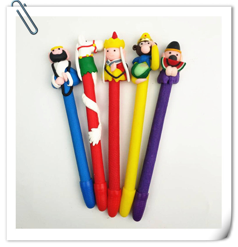 Soft pottery stationery cute cartoon ballpoint pen - LJ Enterprise