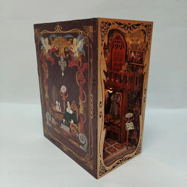 Wooden Assembled Closet Book Stand Ornament