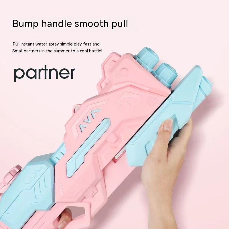 Children's Macaron Color Pull-out Large Capacity Water Gun - LJ Enterprise