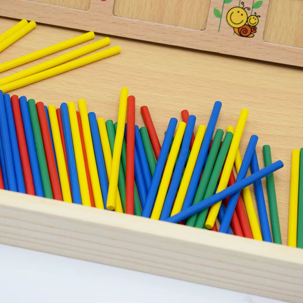 Multi-Functional Kids Board Game Wooden Montessori Toys Computing Learning Box Wooden Toys Children Learning Mathematics