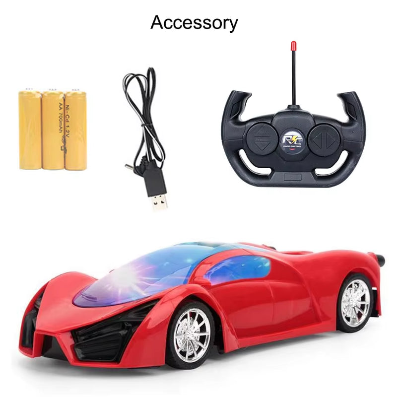 2.4Ghz 4WD Battery Operated Light Electric Car 1:16 Radio Rc Rmoet Control Car Toys for Kids
