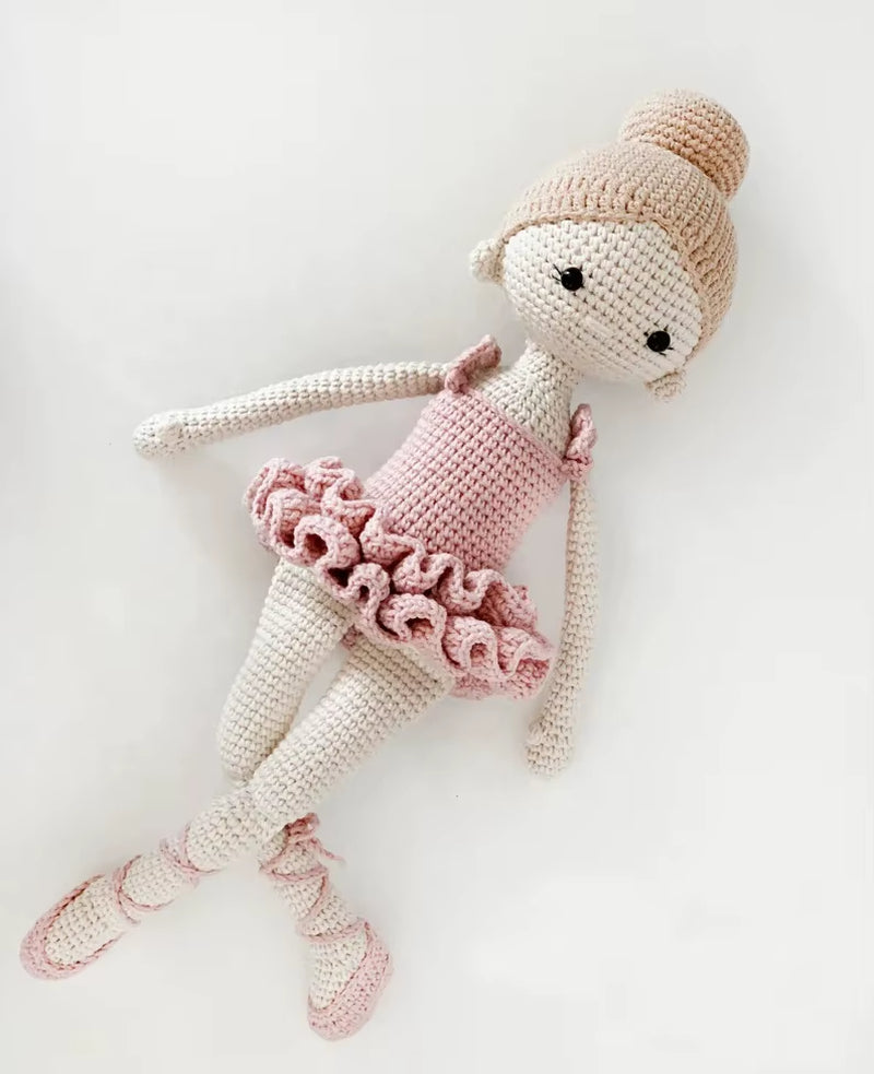 Handmade Cotton Yarn Crochet Girl Dolls Toys