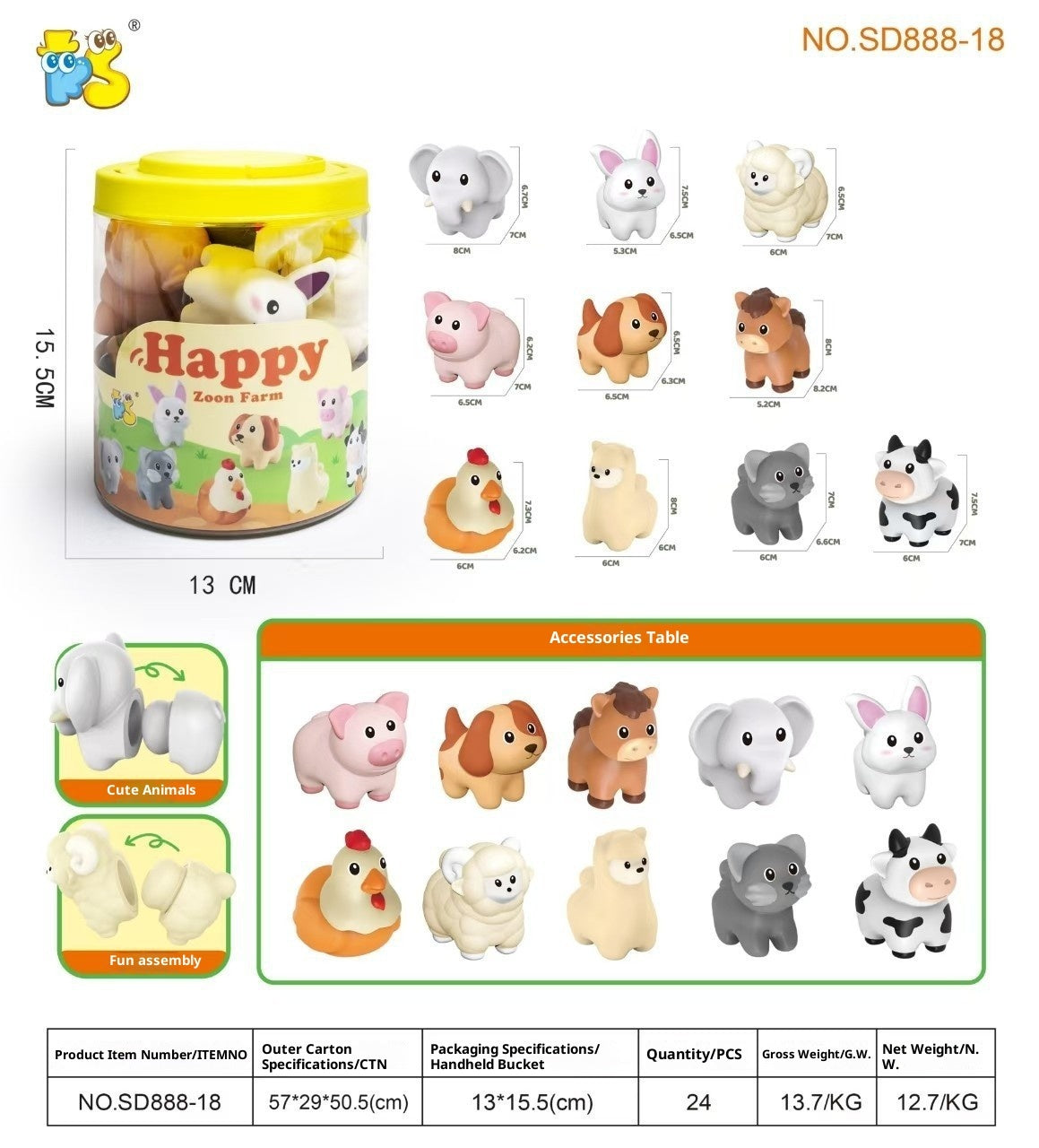 Children's Early Education Dinosaur Matching Toy Farm Animal Color Pattern