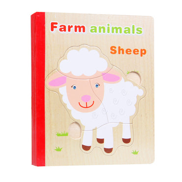 Educational Baby Wooden Jigsaw Puzzle Early Educational Toys
