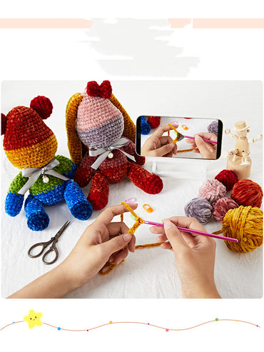 Relieve Boredom Hand Knitting Crochet Material Bag Making
