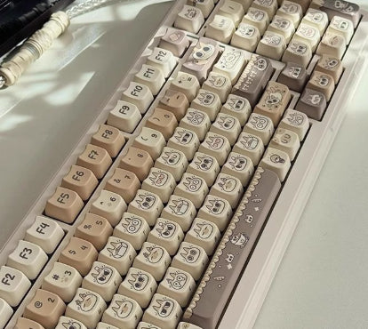 Cat Ear-shaped Keycaps With Five-sided Dye-sublimation Printing