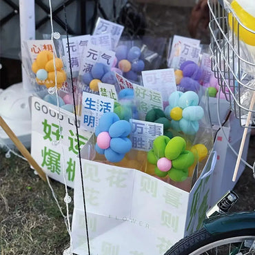 Long Balloon Flower Bouquet Photo Material Package