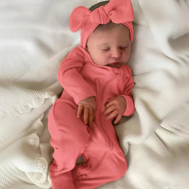 20 Inch Laura Lifelike Soft Cloth Body Reborn Baby Doll - Realistic Hand Painted Facial Features Real Baby Doll - Gift for Kids Age 3+