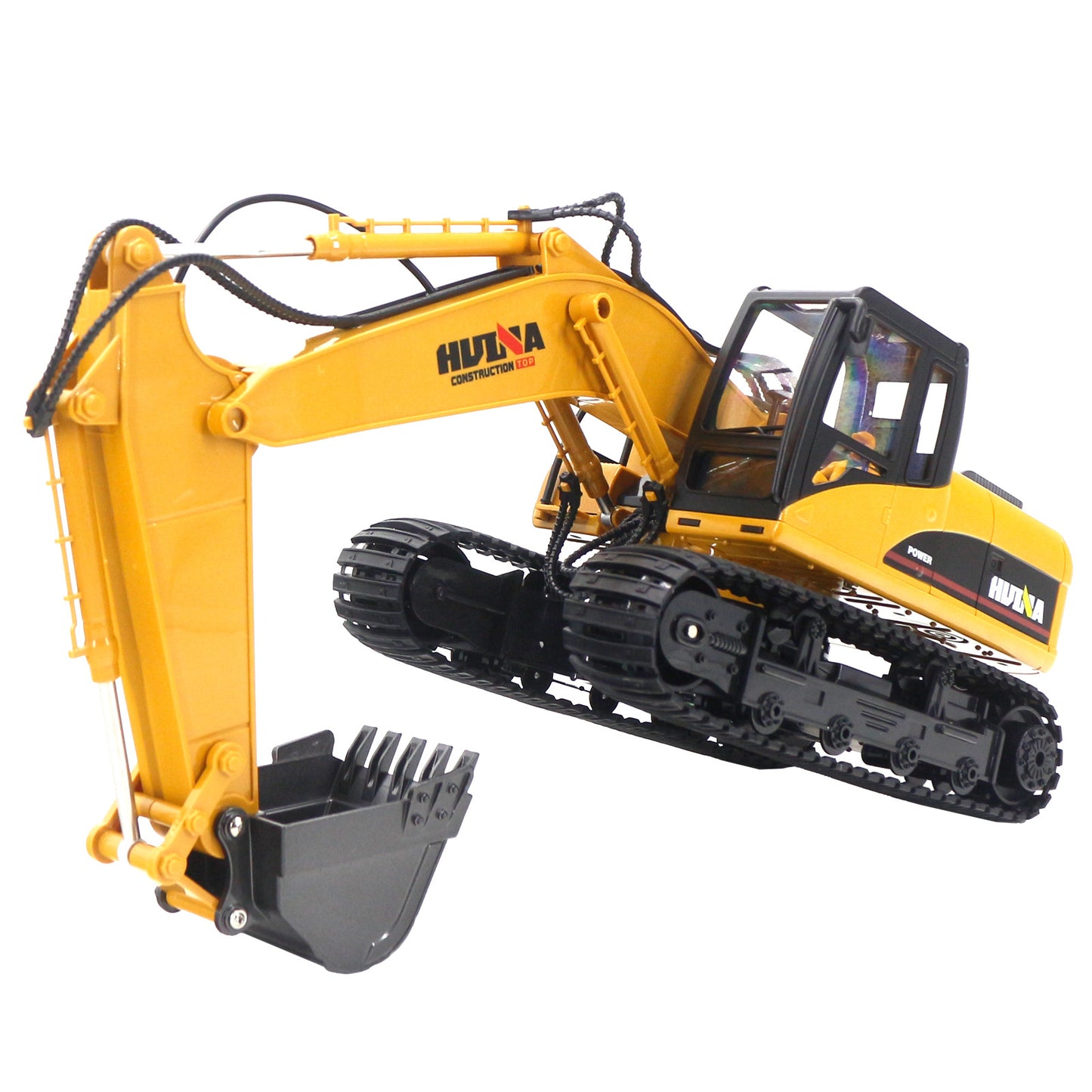 Remote Control Engineering Semi Alloy Toy Remote Control Electric Excavator With Gripper And Drill Bit
