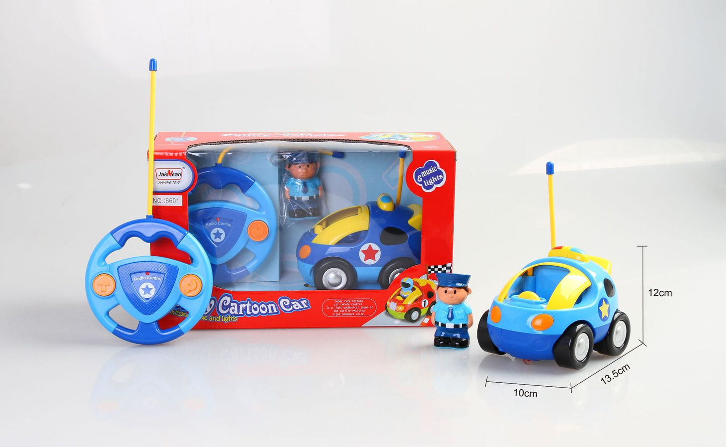 Remote Control Car Racing Police Car Cartoon Remote Control Car Jiaming Toy