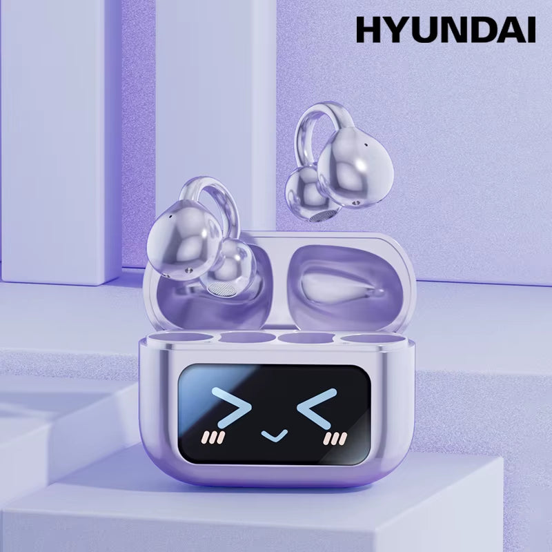 New M100 LED Screen Anti-Loss Headphone AI Noise Reduction with HIFI Sound Bluetooth V5.4 Earphone Open Ear-Hook Earbuds
