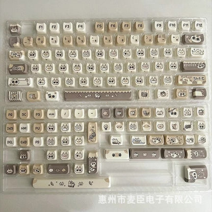Cat Ear-shaped Keycaps With Five-sided Dye-sublimation Printing