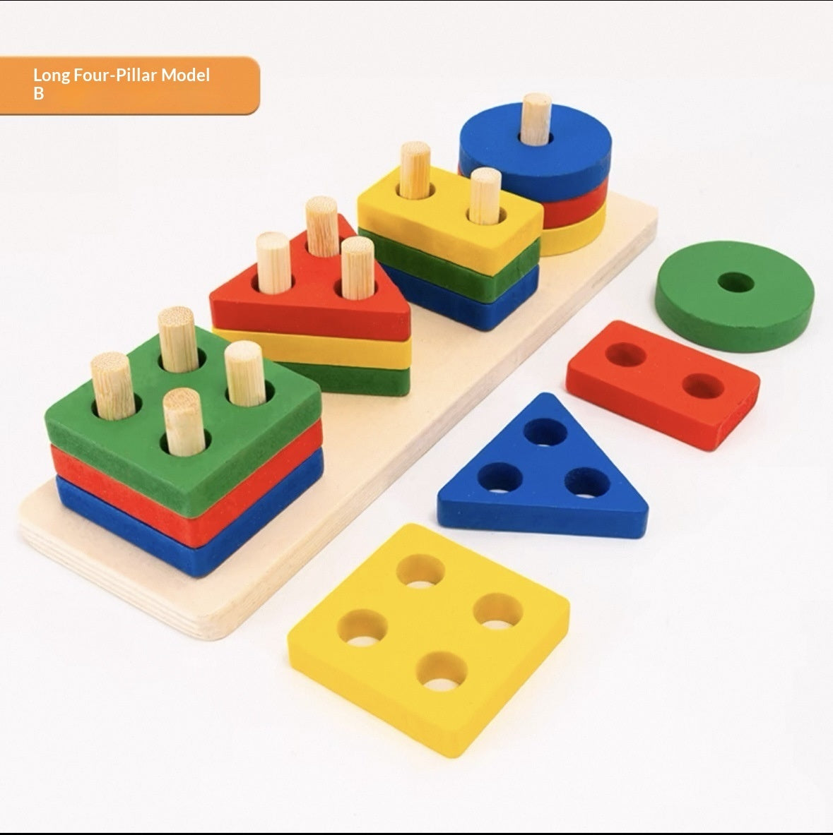 Hand-grab Board Puzzle Building Blockseducational Toys For Infants And Toddlers