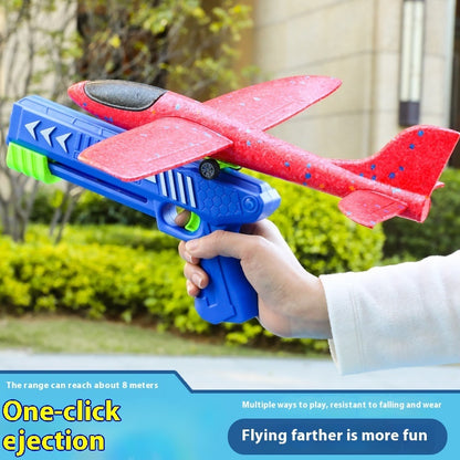 Children's Outdoor Catapult Bubble Plane Launch Gun Toy