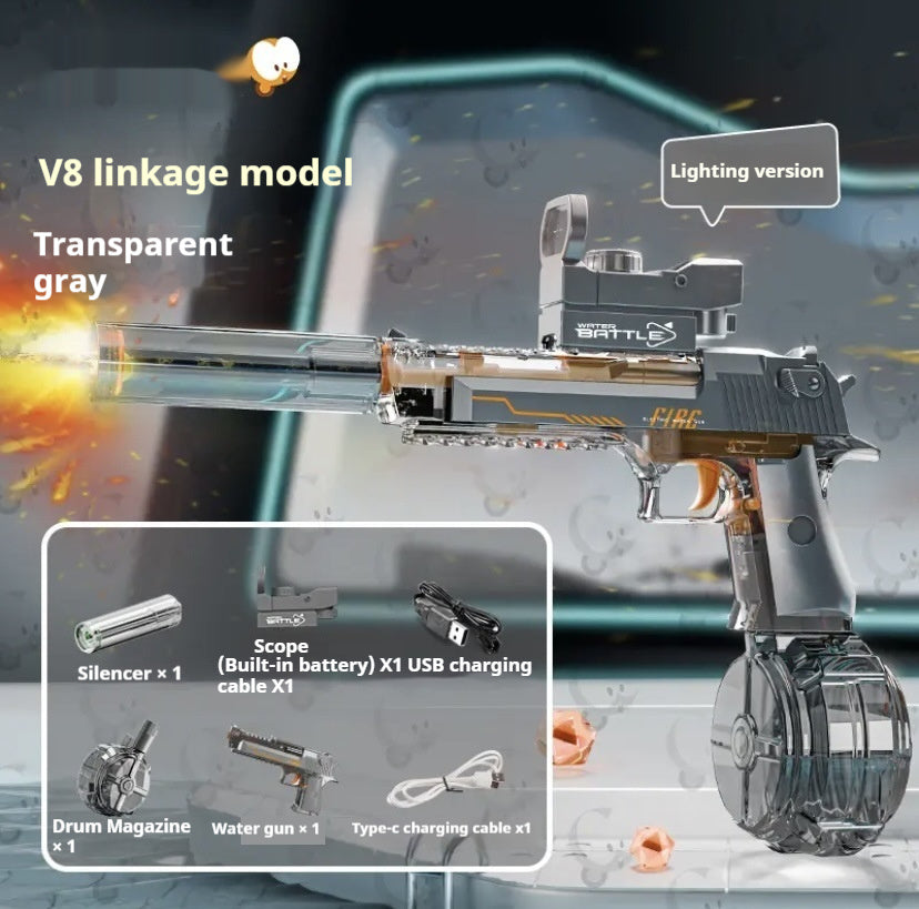 New Fire Light Effect Electric Water Gun - LJ Enterprise