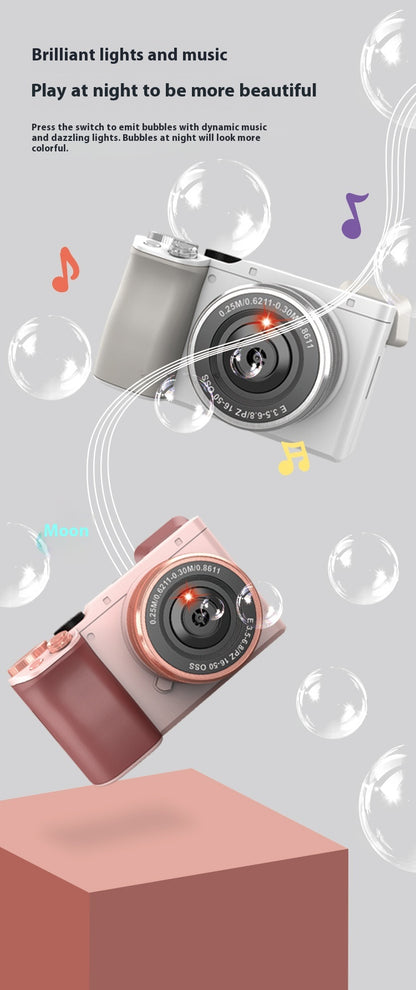 Camera Bubble Machine Gift Box Automatic Children's Toys
