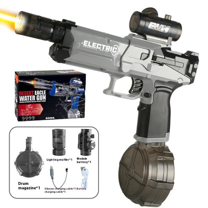 New Ice Mouse Ice Explosion Electric Water Gun Children's High-speed Continuous Hair Linkage Reloading Large Capacity Water Pistols Toy - LJ Enterprise