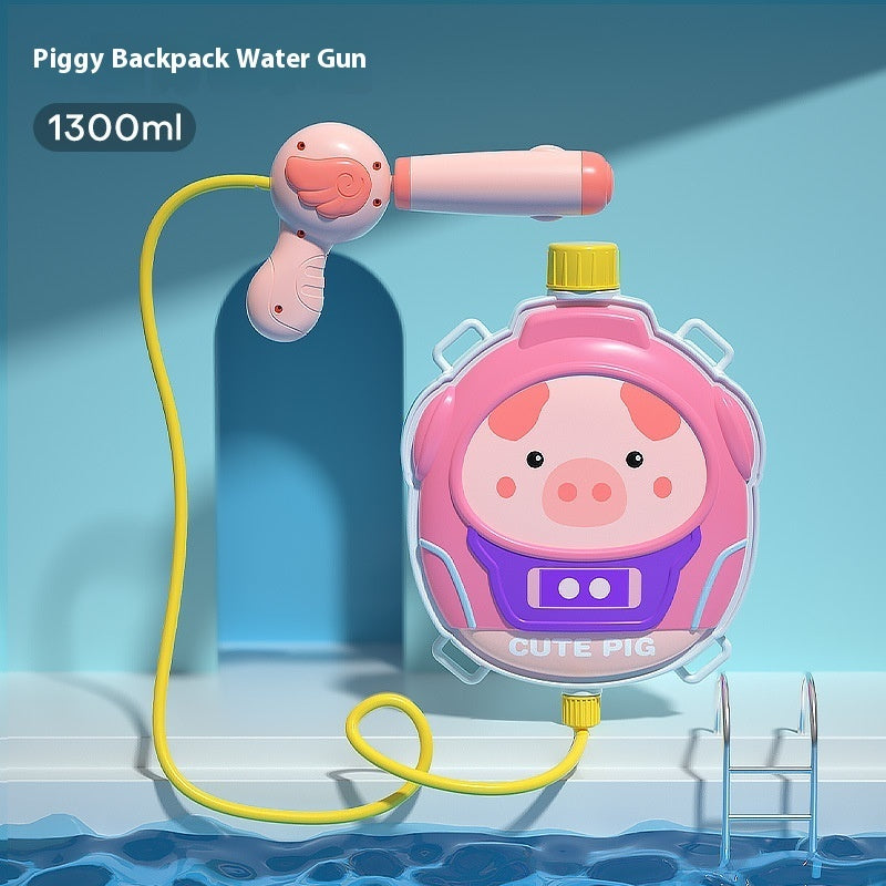 Children's Cartoon Backpack Water Gun Water Beach Toys - LJ Enterprise