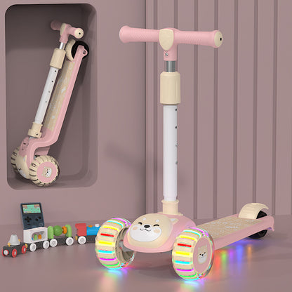 Unisex Baby 3-in-1 Slide-and-Fold Ride-On Toy