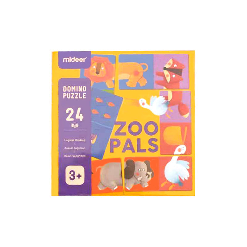 Solitaire Puzzle Flat Animal Head And Tail Matching Toy
