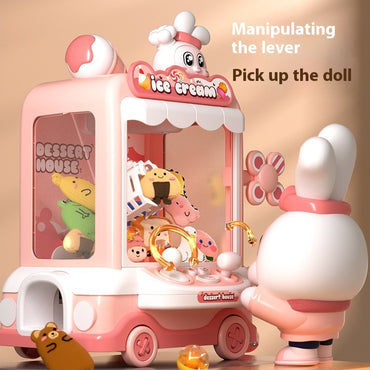 Electric Clip Doll Gashapon Machine Children Mini Claw Machine