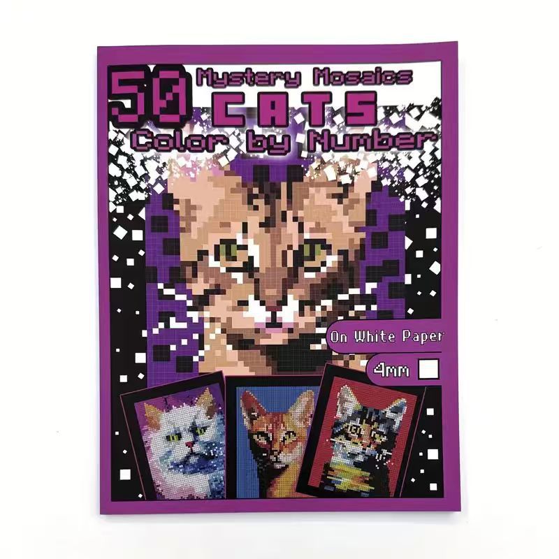 New Stress-relief Pixel Art Coloring Books In Various Styles