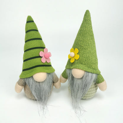 Green Spring Doll Ornaments St Patrick's Day Cloth Handmade