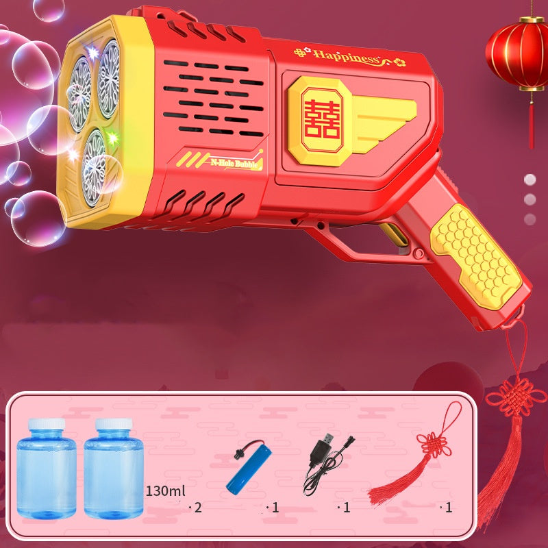 Three-cylinder Bubble Machine 36-hole Automatic Handheld Bubble Toy