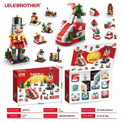 Christmas Blind Box Poking Hole Music Children Assembling