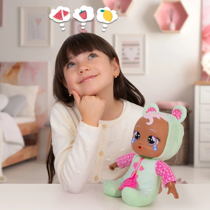 Mealtime Mindy 11.4" Baby Doll W/ 4 Accessories, 15 Sounds and Reactions